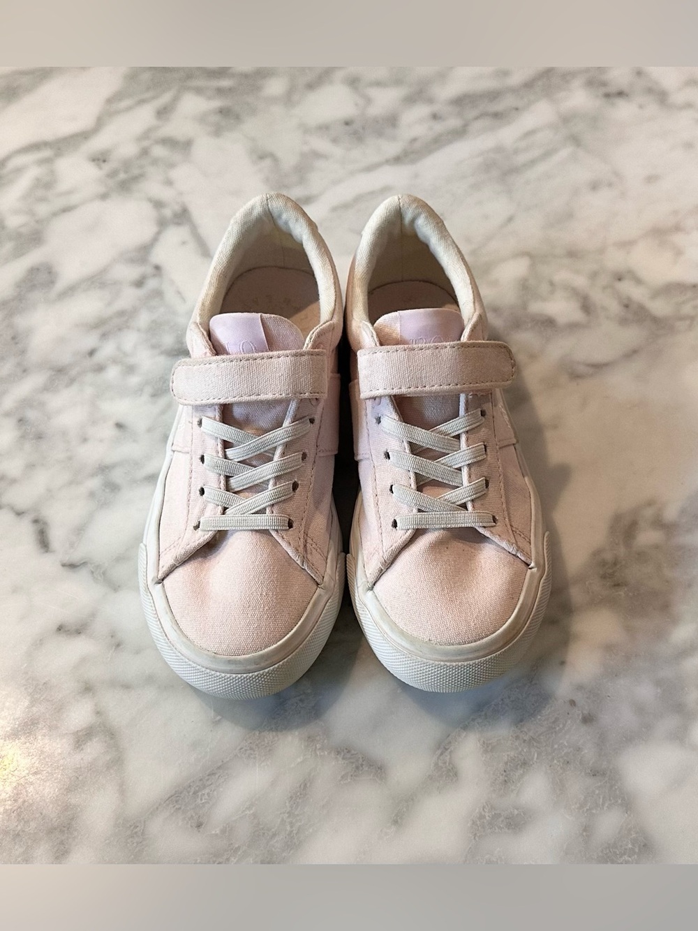 Polo by Ralph Lauren Light Pink Kids Velcro Sneakers